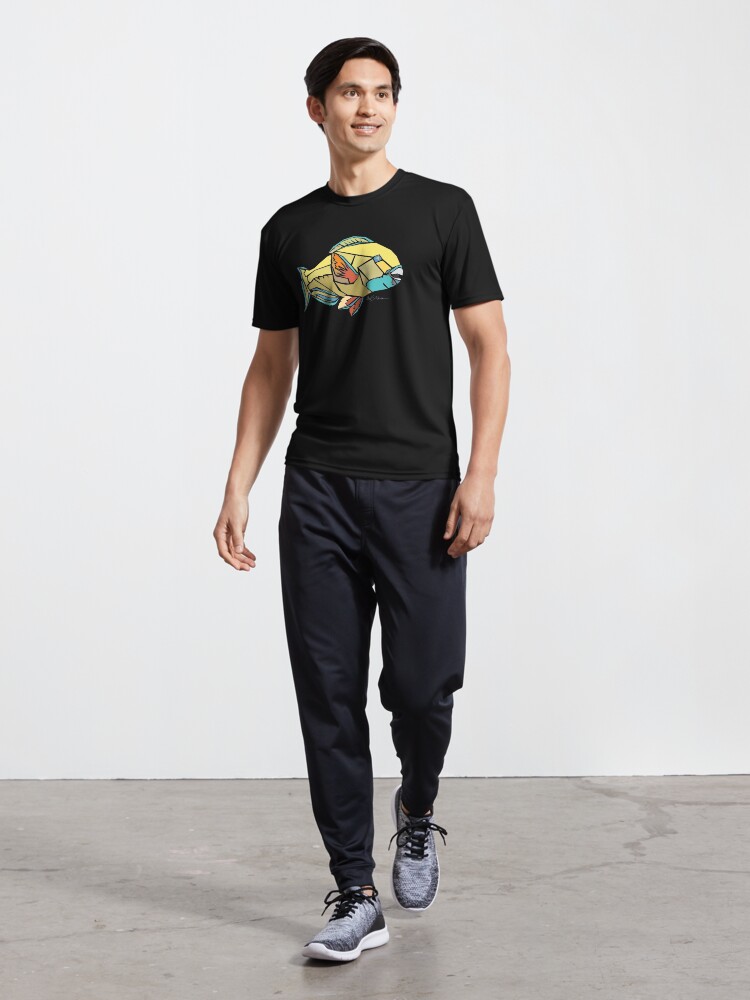 Thumbnail 5 of 7, Active T-Shirt, Tropical Fish - parrot fish coral reef menagerie designed and sold by petloverswag.