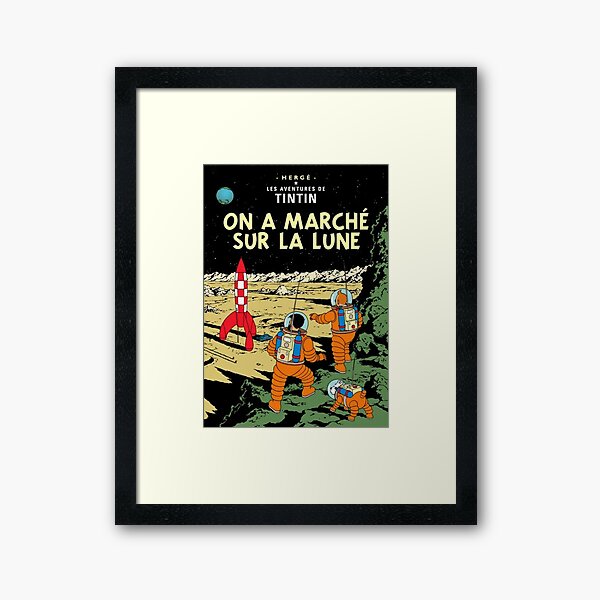 TINTIN-Abenteuer Gerahmter Kunstdruck