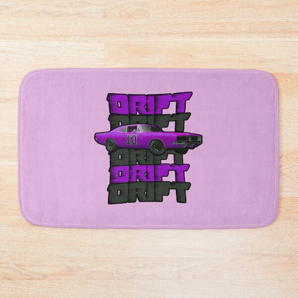 Item preview, Old Pink Car Drifting With Pink and Grey Drift Text on the Background And Inverted Number 01 designed and sold by koreatvtea.