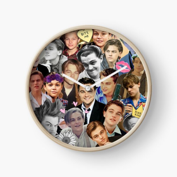 Leonardo DiCaprio Collage Clock