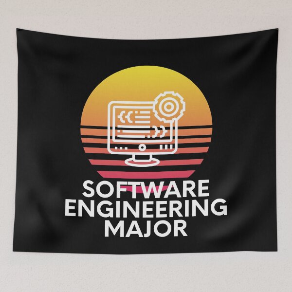 Item preview, Software Engineering Major Colorful Sunset College Student Graphic designed and sold by EllConApparel.