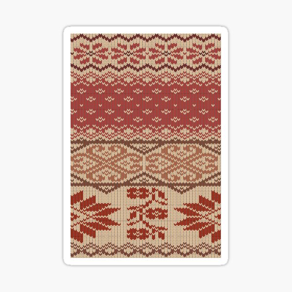 Nordic style in brown Sticker