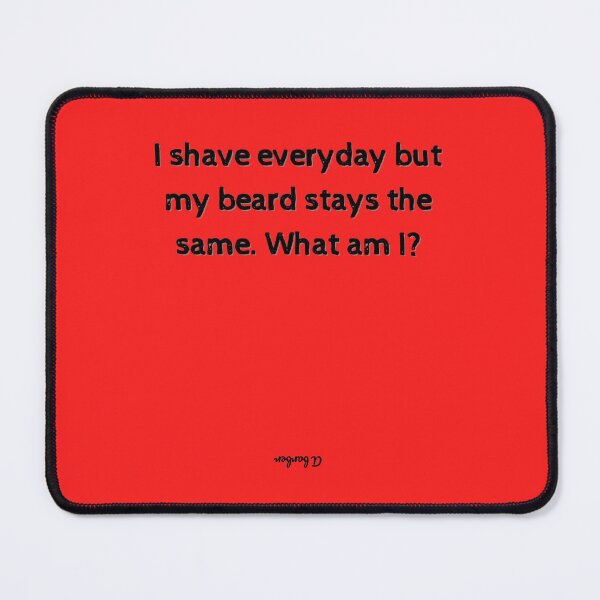 Item preview, Riddles and Answers - Funny Barber Brain teaser quotes  designed and sold by Witfulwisdom.