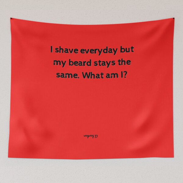 Item preview, Riddles and Answers - Funny Barber Brain teaser quotes  designed and sold by Witfulwisdom.