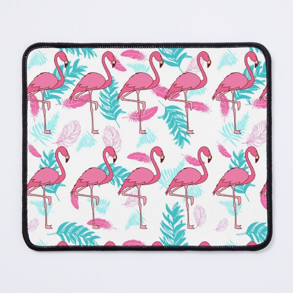 Item preview, flamingos leaves and feathers designed and sold by bohemedesign.