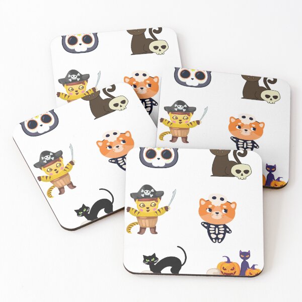 Item preview, Cat Skull Sticker Set  designed and sold by infazbdeen.