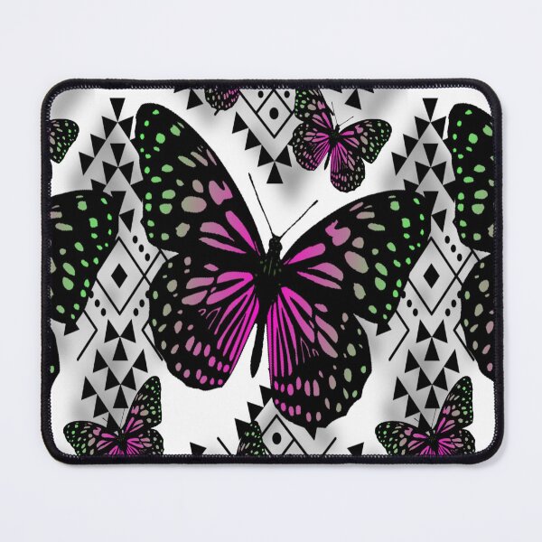 Item preview, White / Lime Green / Hot Pink Native Butterfly Design  designed and sold by JMWCD.