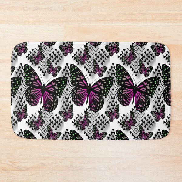 Item preview, White / Lime Green / Hot Pink Native Butterfly Design  designed and sold by JMWCD.