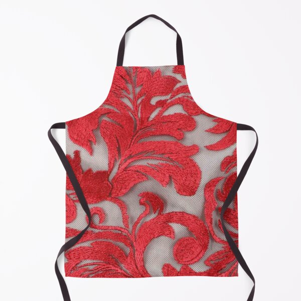 Item preview, Mesh Embroidery Red, Fabric designed and sold by Poetic4Passion.