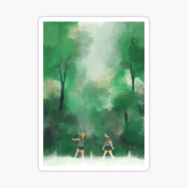 Guys in nature Sticker
