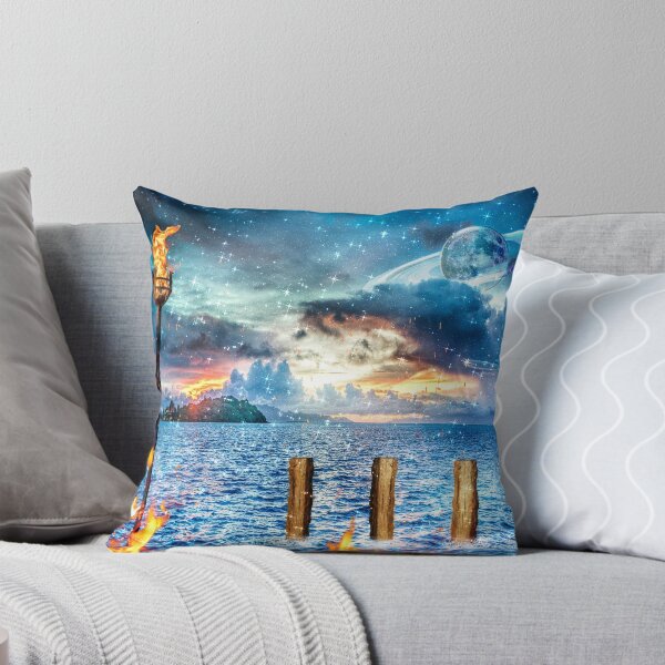 Item preview, 3 Posts on the Ocean Beach Tropical Island Landscape Castaway designed and sold by Jolly-Yosei.