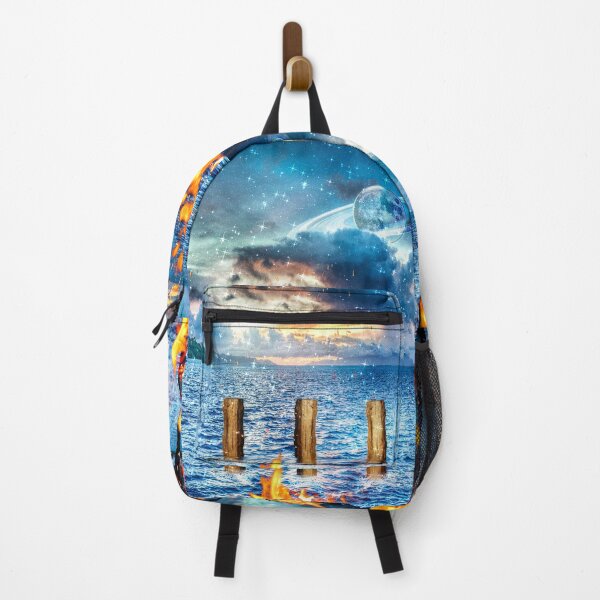 Item preview, 3 Posts on the Ocean Beach Tropical Island Landscape Castaway designed and sold by Jolly-Yosei.