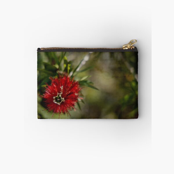 Item preview, Macro Shot of Bottlebrush Bloom on an artistic antique background with Border designed and sold by KbytesOfJax Outdoor and Nature.
