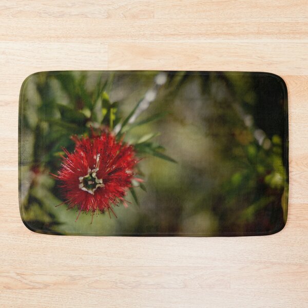 Item preview, Macro Shot of Bottlebrush Bloom on an artistic antique background with Border designed and sold by KbytesOfJax Outdoor and Nature.