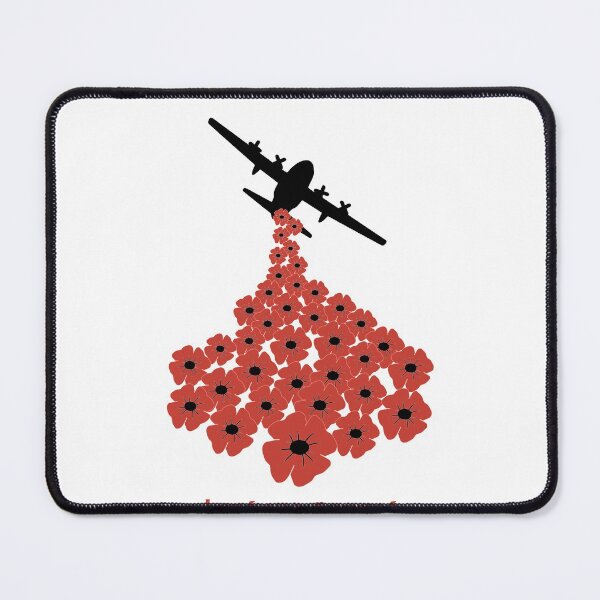 Item preview, Lest We Forget Lancaster Bomber and Poppies designed and sold by CoolYule.