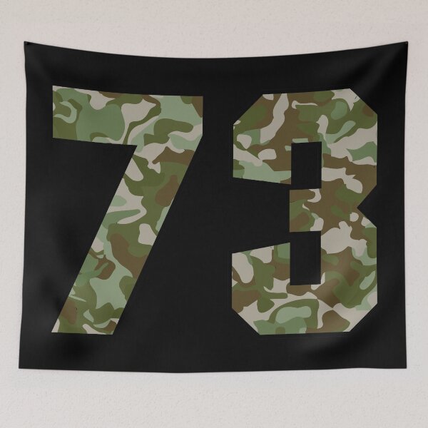 Item preview, Army Camo Number Seventy-three Veteran Lucky Number 73 designed and sold by Urosek.