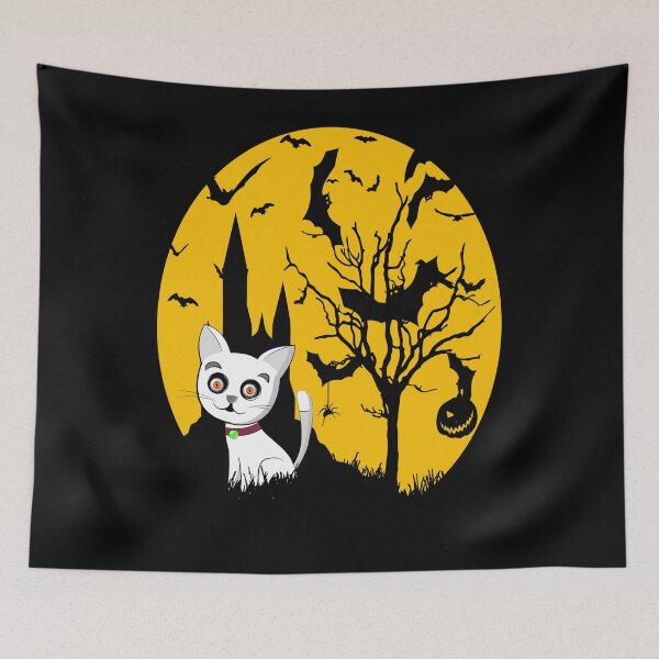 Item preview, Cute meoween | halloween town | Halloween pet art designed and sold by ZOBBI.