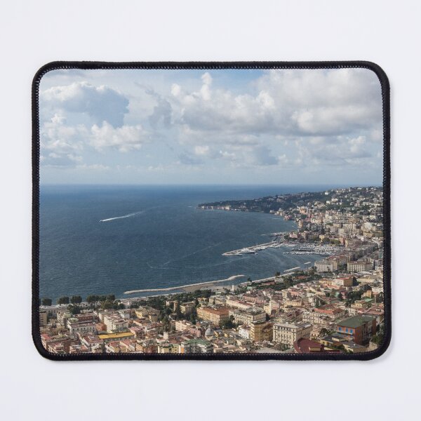 Item preview, Naples Italy Aerial Perspective - Coastal Beauty of Mergellina, Posillipo and Marechiaro designed and sold by Georgia Mizuleva.
