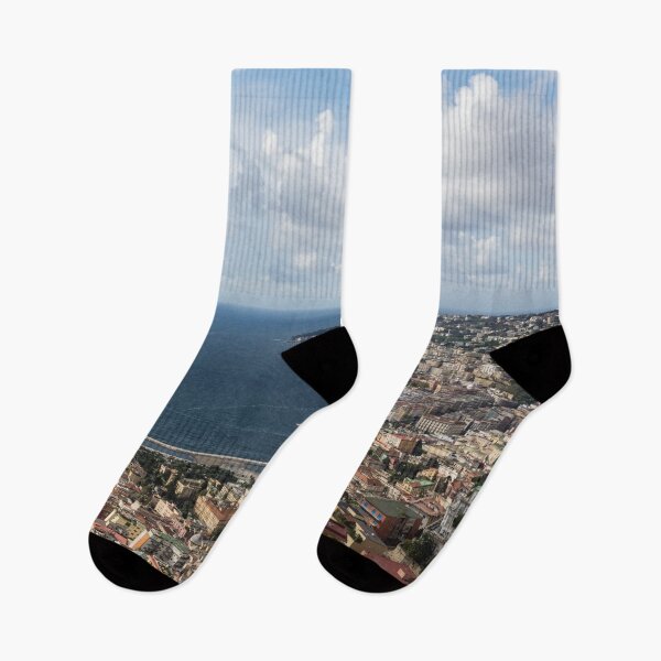 Item preview, Naples Italy Aerial Perspective - Coastal Beauty of Mergellina, Posillipo and Marechiaro designed and sold by Georgia Mizuleva.