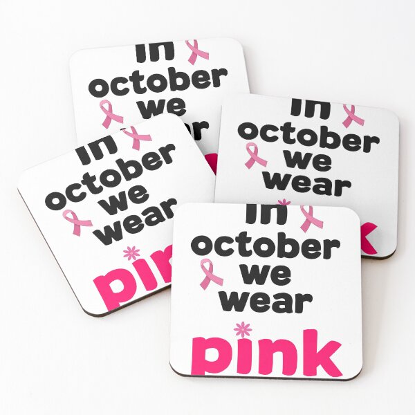 Item preview, in october we wear pink  support Breast cancer Awareness cute gift for your  daughter, wife, grandma, women, anyone fighting Breast cancer designed and sold by ELPRONTO-DESIGN.