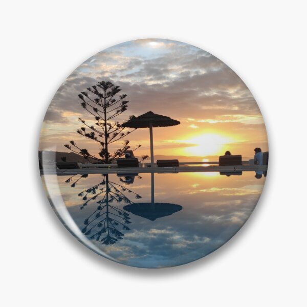 Item preview,  beautiful sunset swimming pool reflection designed and sold by SummerHeat1.