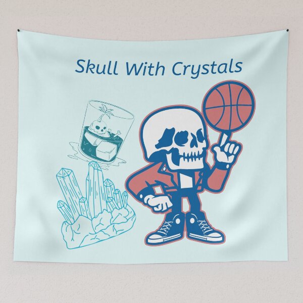 Item preview, Skull With Crystals designed and sold by Yasmine Mohammed.