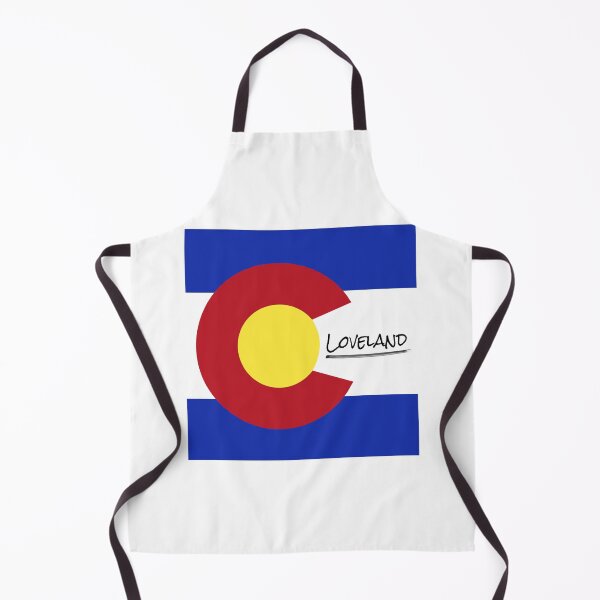 Artikelvorschau, Stadt Loveland Colorado auf Colorado-Flagge entworfen und verkauft von Davephotoswest.