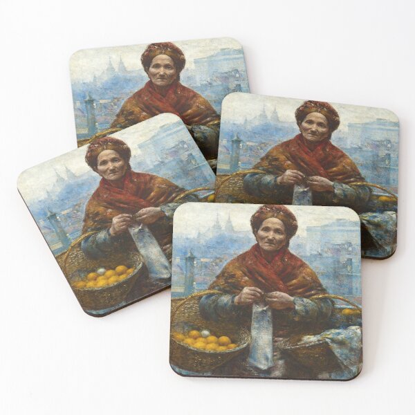 Item preview, Jewish Woman Selling Oranges by Aleksander Gierymski (1880) designed and sold by allhistory.