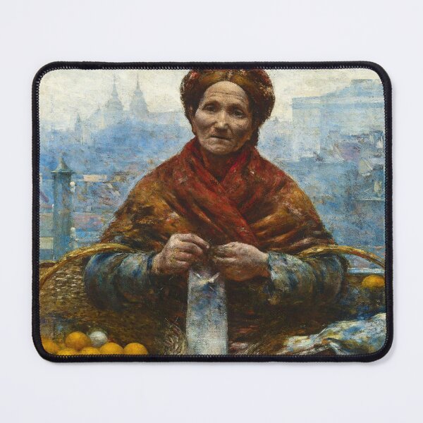 Item preview, Jewish Woman Selling Oranges by Aleksander Gierymski (1880) designed and sold by allhistory.