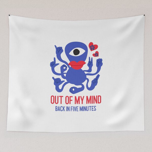 Item preview, Out of my mind - back in five minutes designed and sold by ShineEyePirate.