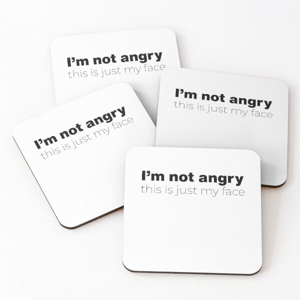 Item preview, i'm not angry this is just my face - By Asdev designed and sold by asdev.