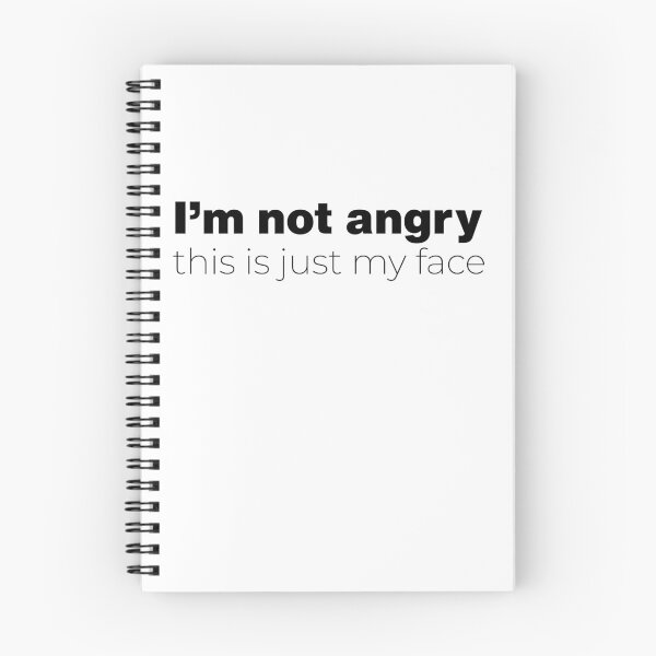 Item preview, i'm not angry this is just my face - By Asdev designed and sold by asdev.