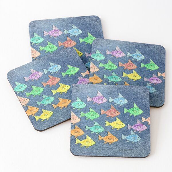 Item preview, Fish School (rainbow colors) designed and sold by mandyk8.