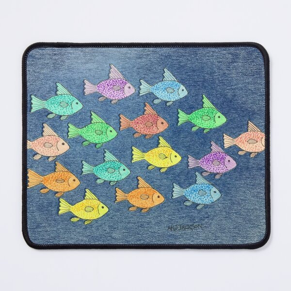 Item preview, Fish School (rainbow colors) designed and sold by mandyk8.