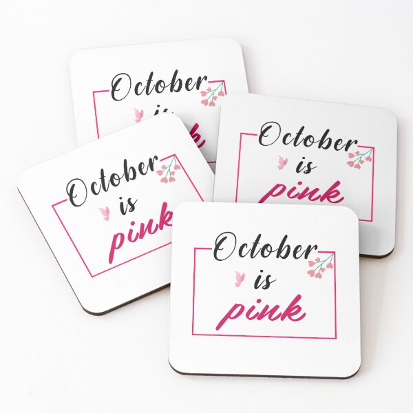 Item preview,  October is pink   support Breast cancer Awareness cute gift for your  daughter, wife, grandma, women, anyone fighting Breast cancer designed and sold by ELPRONTO-DESIGN.