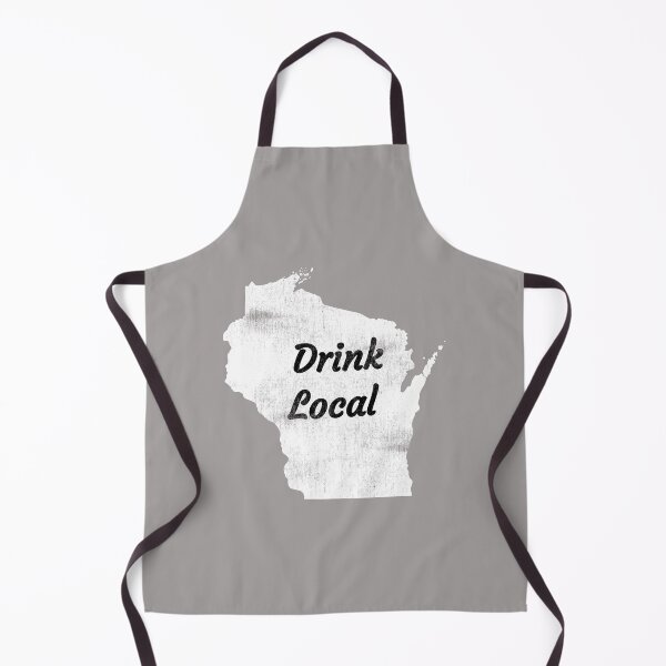 Item preview, Distressed Wisconsin Drink Local Design designed and sold by Angela Mello.