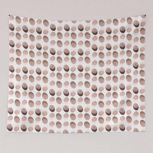 Item preview, Neutral pattern with fall winter palette and color degradation between brown and light pink. Clean, cool and delicate. designed and sold by jaelartwithlove.