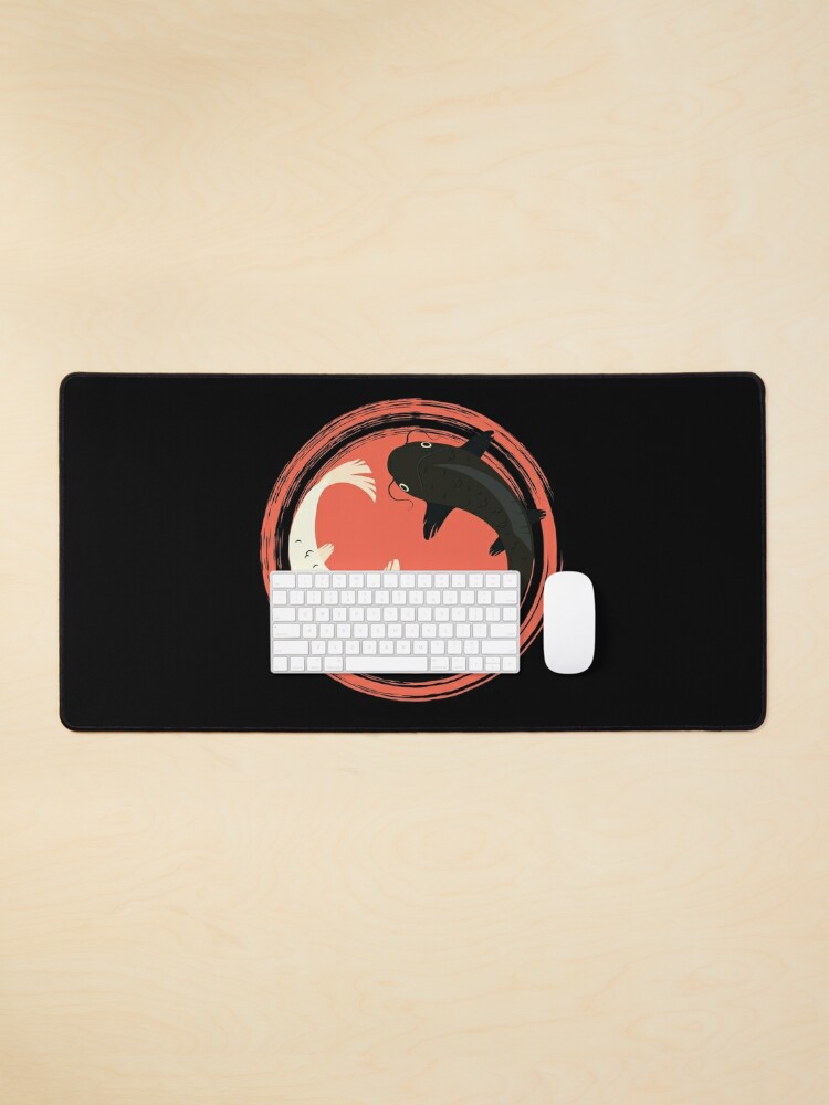 yin yang desk mat