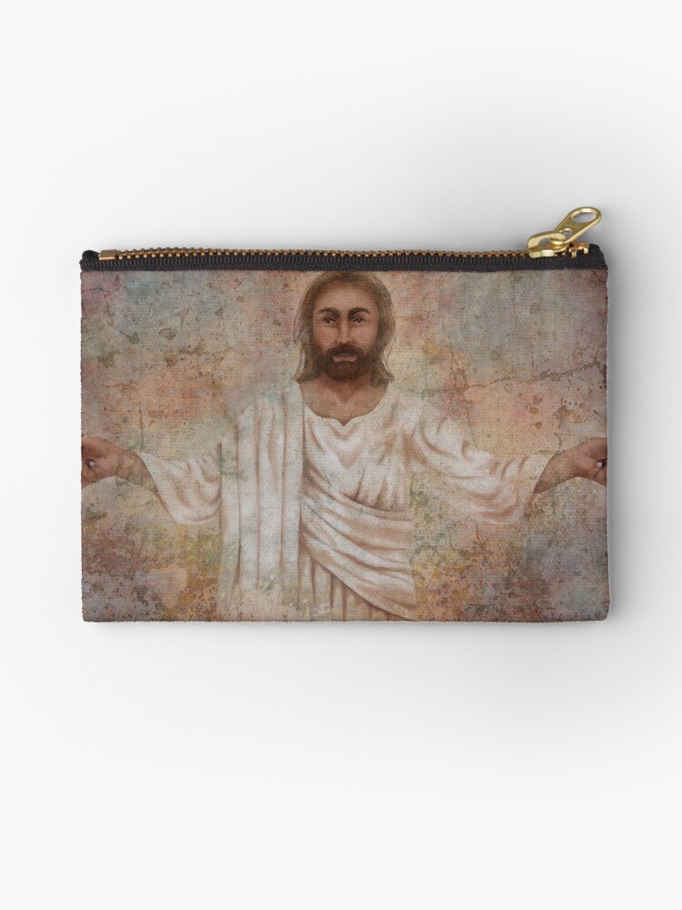 Thumbnail 1 of 4, Zipper Pouch, The Resurrection and the Life designed and sold by aprilmoen.
