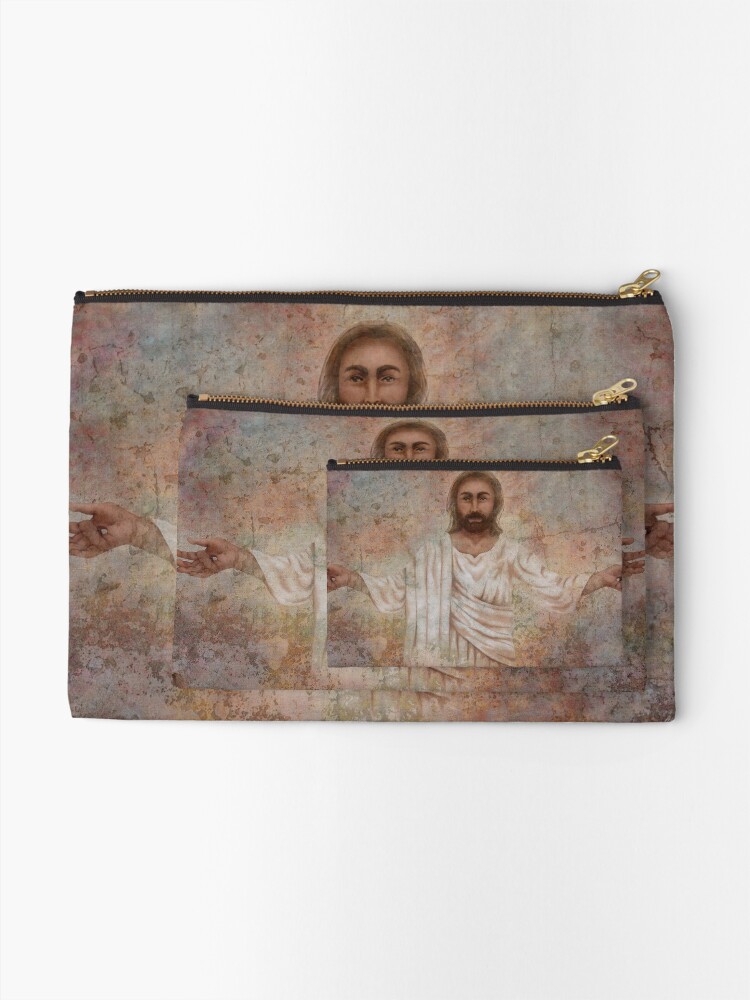 Thumbnail 2 of 4, Zipper Pouch, The Resurrection and the Life designed and sold by aprilmoen.