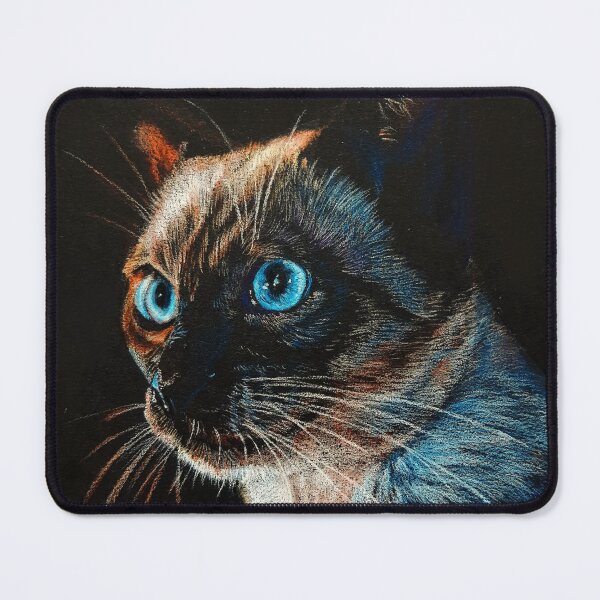 Item preview, Siamese cat portrait designed and sold by BeckyKidus.