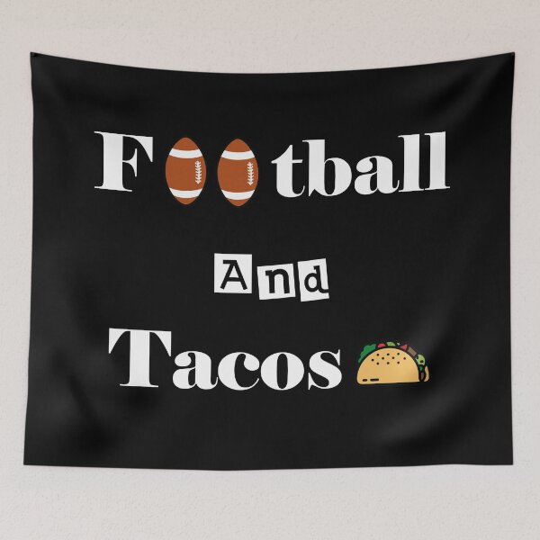 Item preview, Football And Tacos Black designed and sold by MDGamer777.