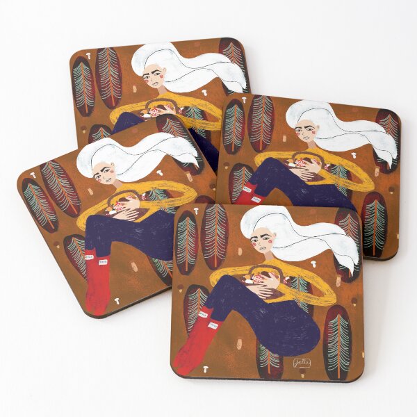 Item preview, Mushroom Hunting in Autumn designed and sold by pinkthesis.