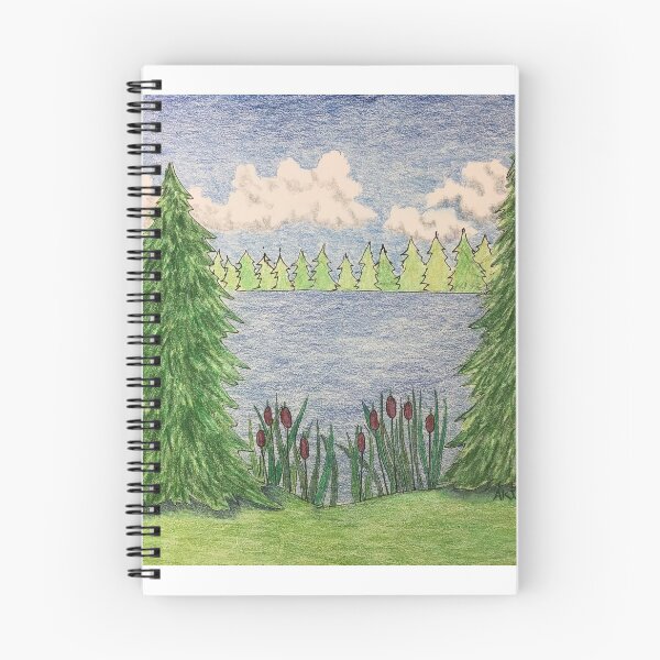 Item preview, Pines and Cattails by the Lake designed and sold by mandyk8.