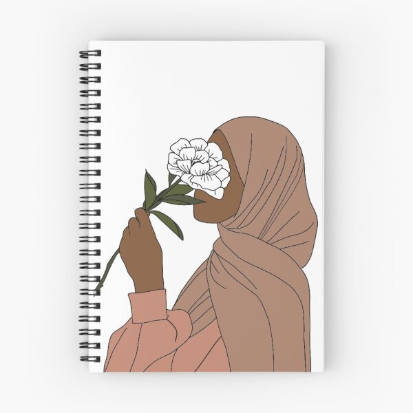 Item preview, Hijabi holding flower designed and sold by The Hijabi Artist.