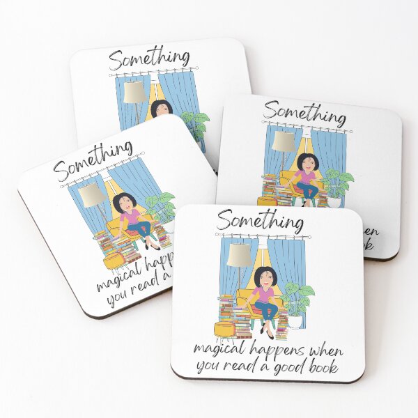 Item preview, Something Magical happens when you read a good book ~ reading books designed and sold by JustaGurli.