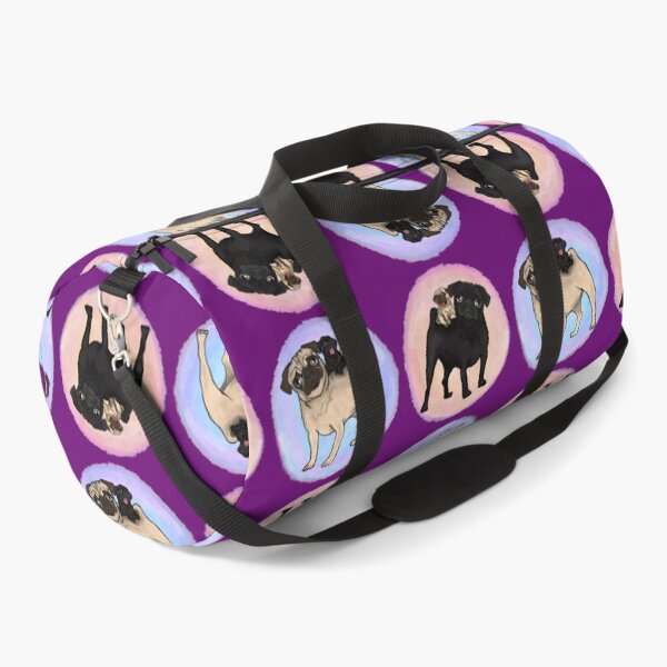 Item preview, Puggyback Ride repeating pattern / print designed and sold by FivePugs.