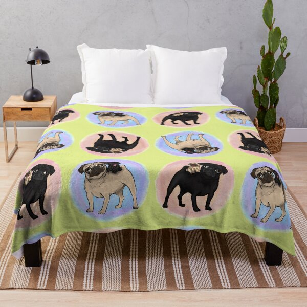 Item preview, Puggyback Ride repeating pattern / print designed and sold by FivePugs.