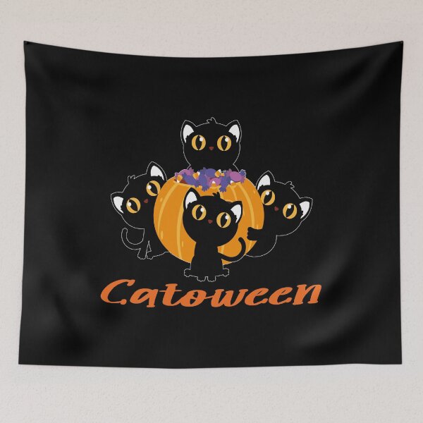 Item preview, CATOWEEN ,Cute Black Cat GIFT FOR WIFE MOTHER-HALLOWEEN ILLUSTRATION designed and sold by justbejoker.