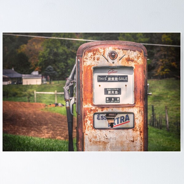 OLD VINTAGE BP GASOLINE PORCELAIN ENAMEL METAL WORKING GARAGE